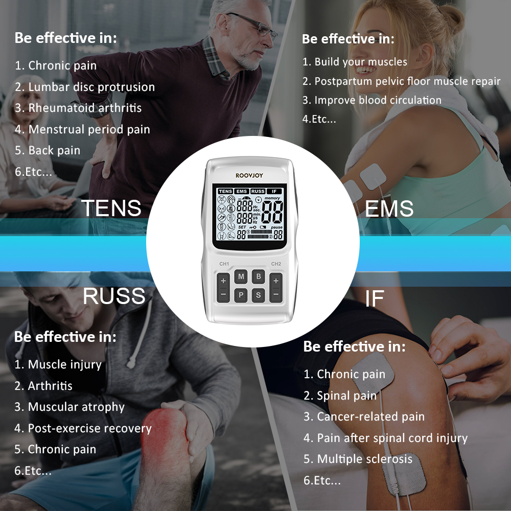 Professional 5 in 1 TENS medical machine for pain relief with IFC and micro-current