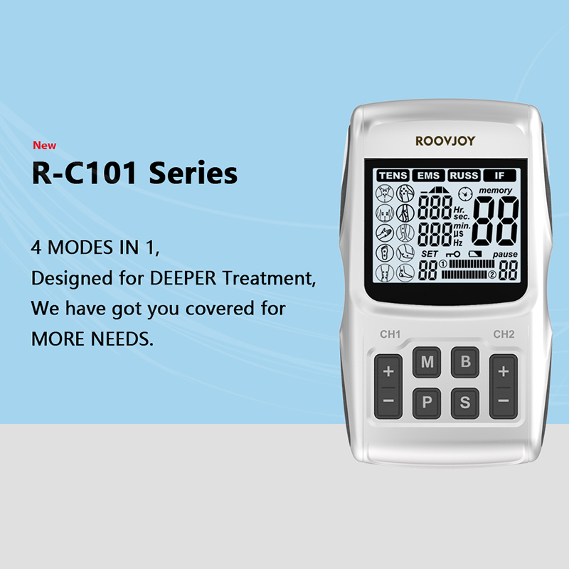 Professional 4 in 1 TENS medical machine for pain relief with IFC
