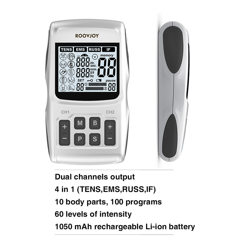 Professional 4 in 1 TENS medical machine for pain relief with IFC