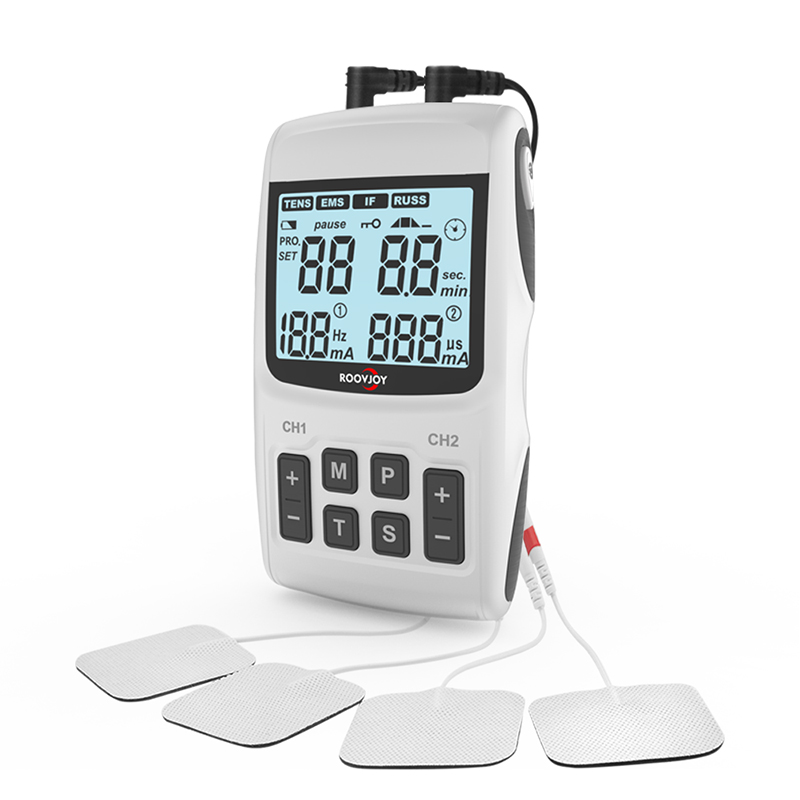 R-C101B: TENS+EMS+IF+RUSS 4 in 1 unit with digital display