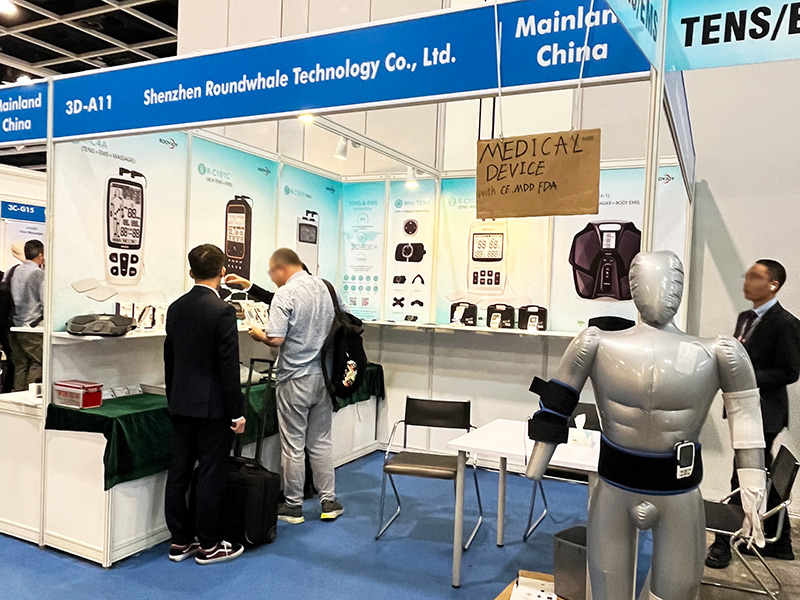 Customers interact with our sales staff at our booth.