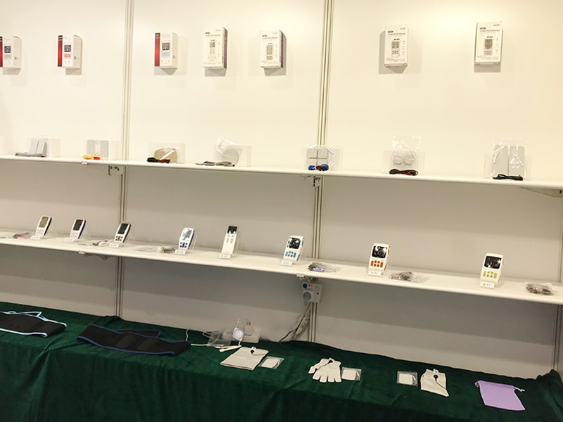 The products are neatly placed on display.